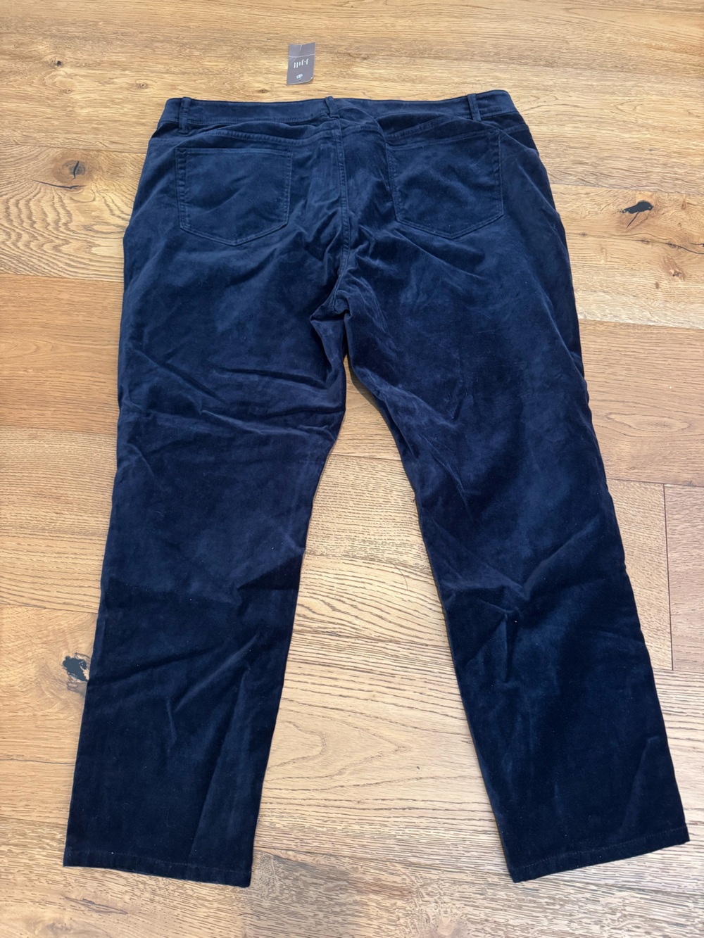 J.Jill Navy Velvet Jeans 18P NWT